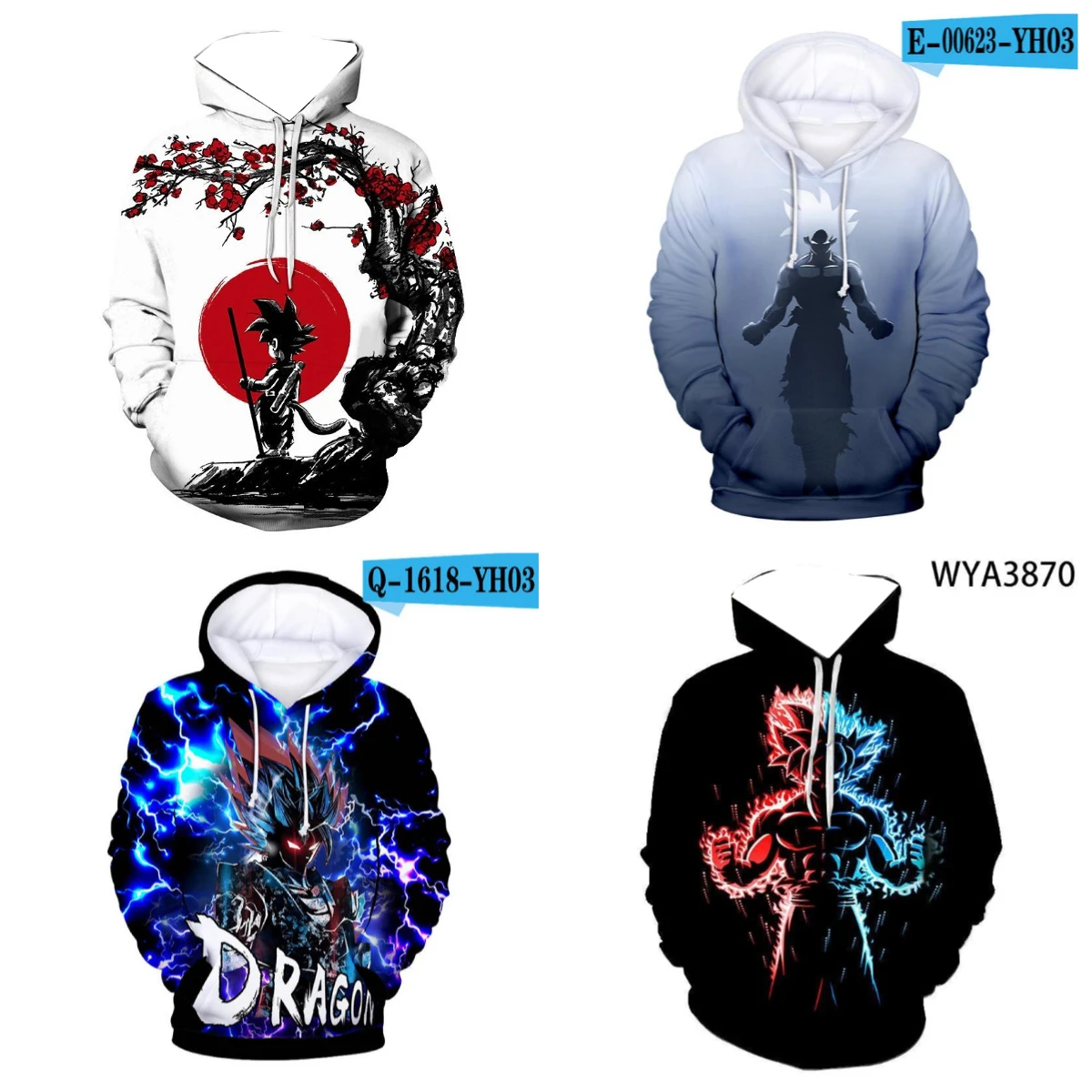 

Осень-зима 2025: хит продаж, новая анимационная толстовка с капюшоном и 3D принтом Dragon Ball, уличная повседневная толстовка с капюшоном