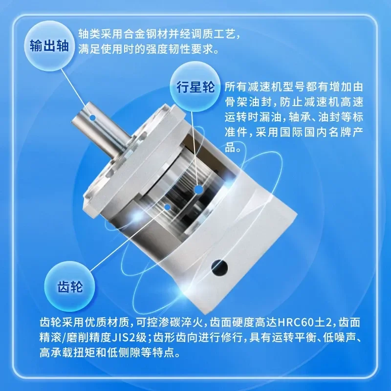 for Planetary Gear Reducer Hole Output Right Angle Servo Gearbox 90 Degree Rotation Angle Speed Reducer
