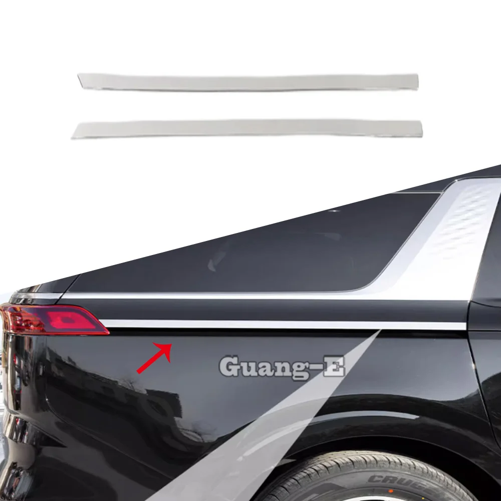 

For Kia Carnival Sedona KA4 2021 2022 2023 2024 Stainless Steel Rear Side Sliding Door Rail Trim Decoration Cover Accessories