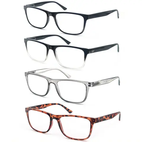 Lunettes de lecture surdimensionnées pour hommes et femmes, verres à grande tête XL, larges et carrés, avec charnière à ressort, Vision claire