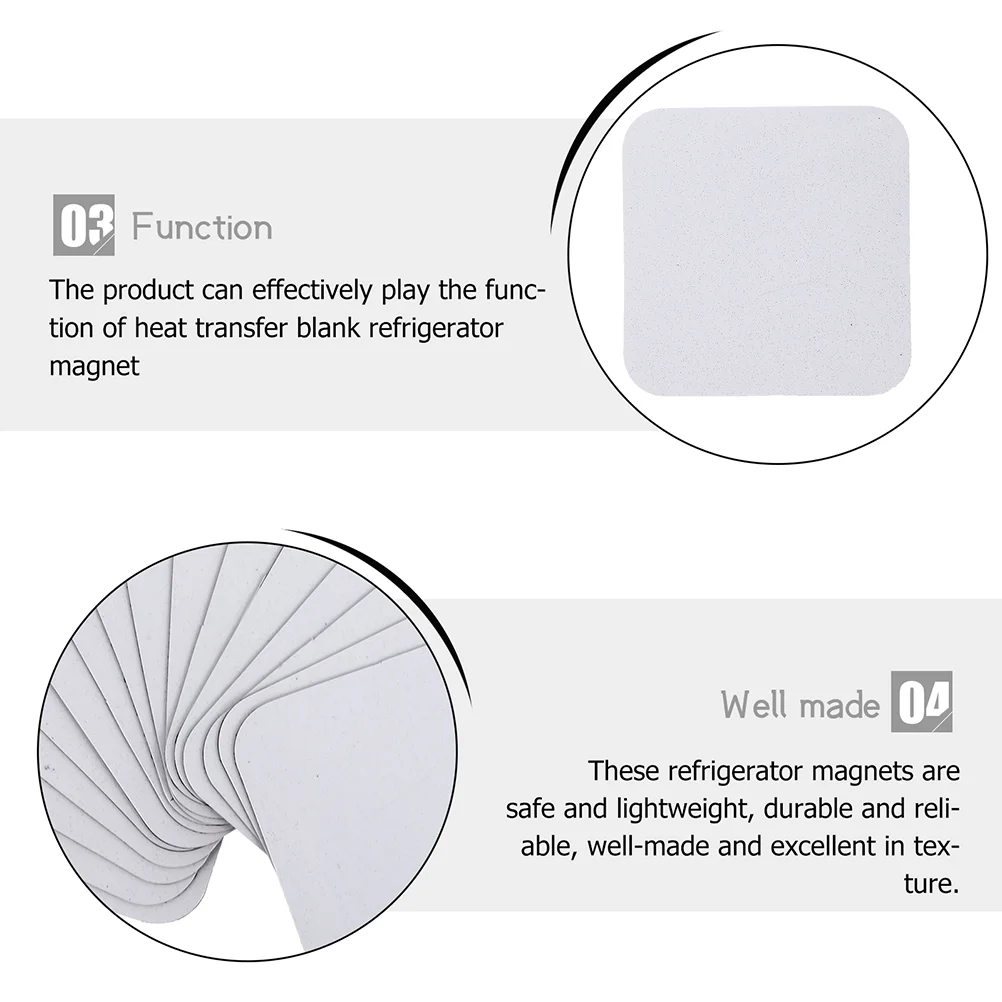 10 Uds. Material de transferencia de calor para el hogar imán refrigerador fuerza magnética China nevera pegatina DIY