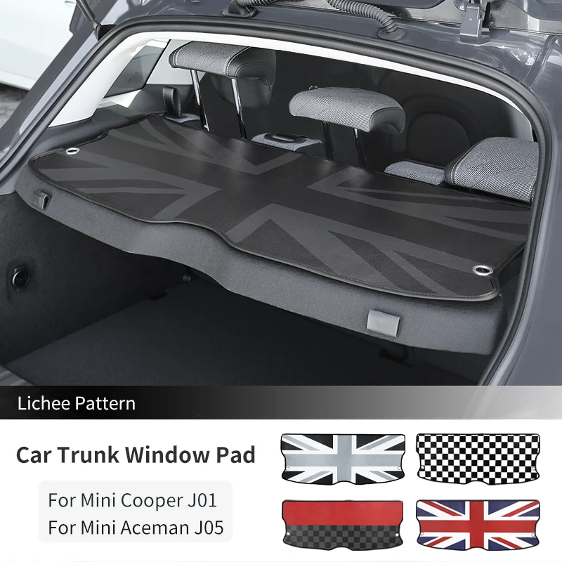 

Car Trunk Window Pad For Mini Cooper E/SE J01 EV J05 Aceman 2024 2025 PU Leather Pad Car Styling Interior Decoration Accessories