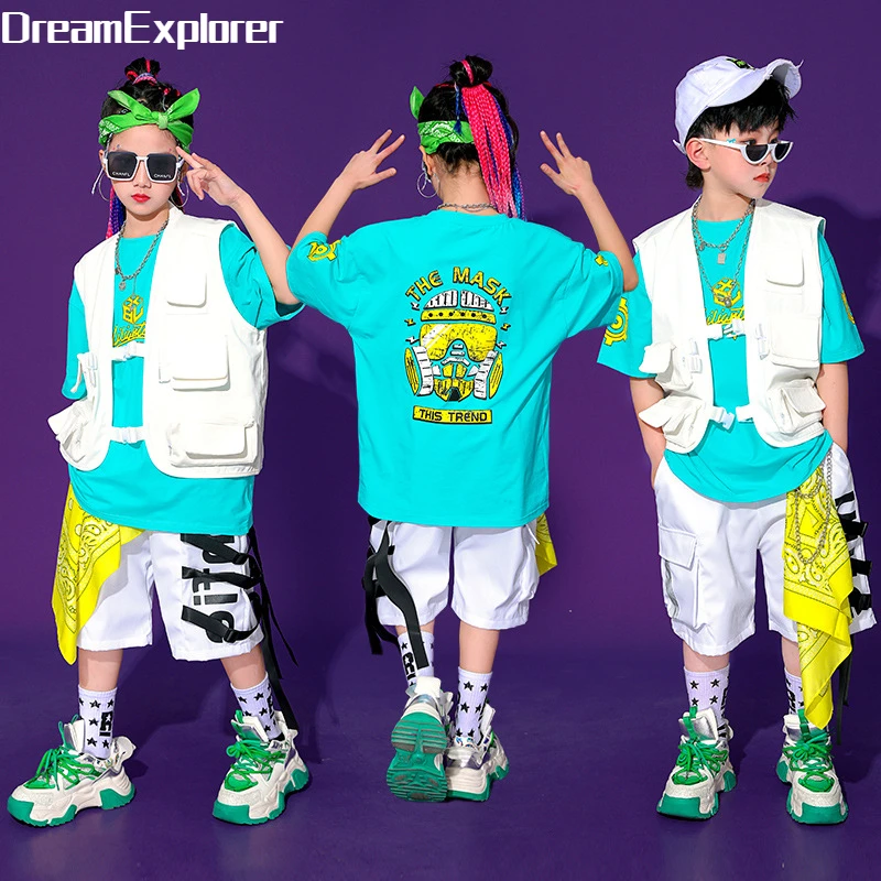 

Просторная футболка для мальчиков и девочек в стиле хип-хоп