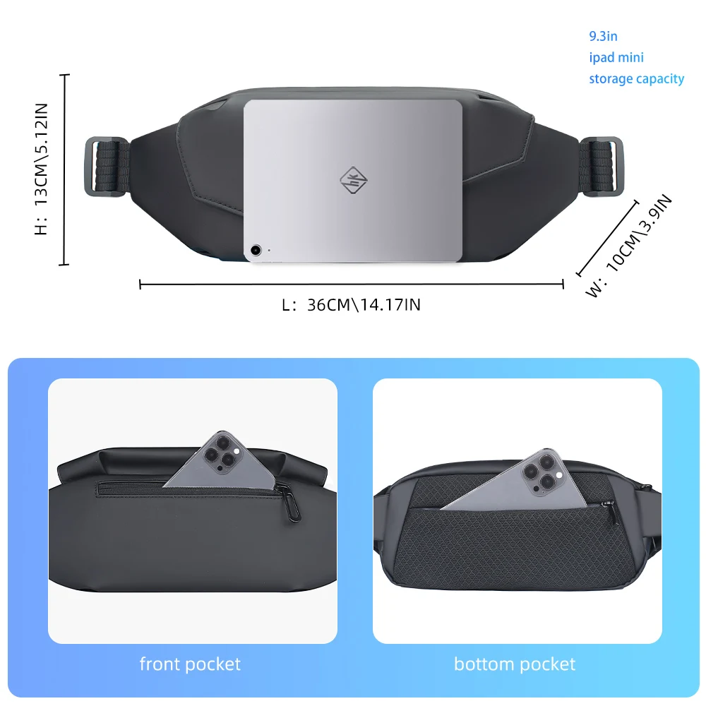 Hcankcan Herren Umhängetasche lässig hochwertige Umhängetasche leichte Schulter taschen wasserdichte Packung multifunktion ale Brusttasche
