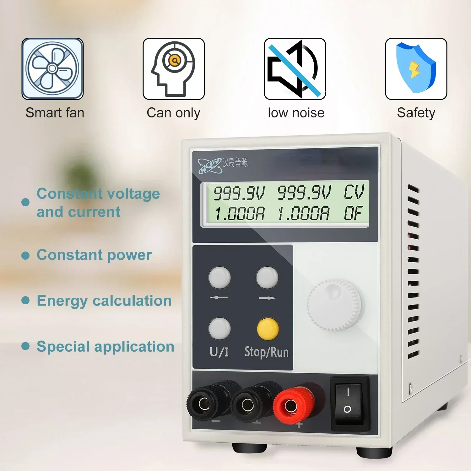 High Voltage Power Supply 1000V 1A Digital Adjustable Programmable Variable Power Supply