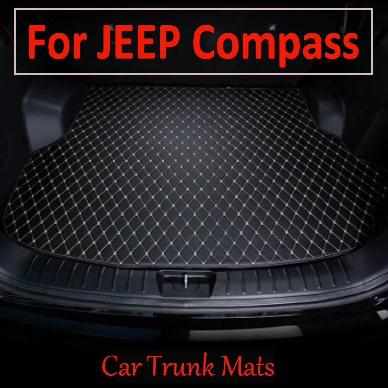 Car Trunk Mat For JEEP Compass 2007-2017 08 09 10 11 12 13 14 15 16 Custom Car Accessories Auto Interior Decoration