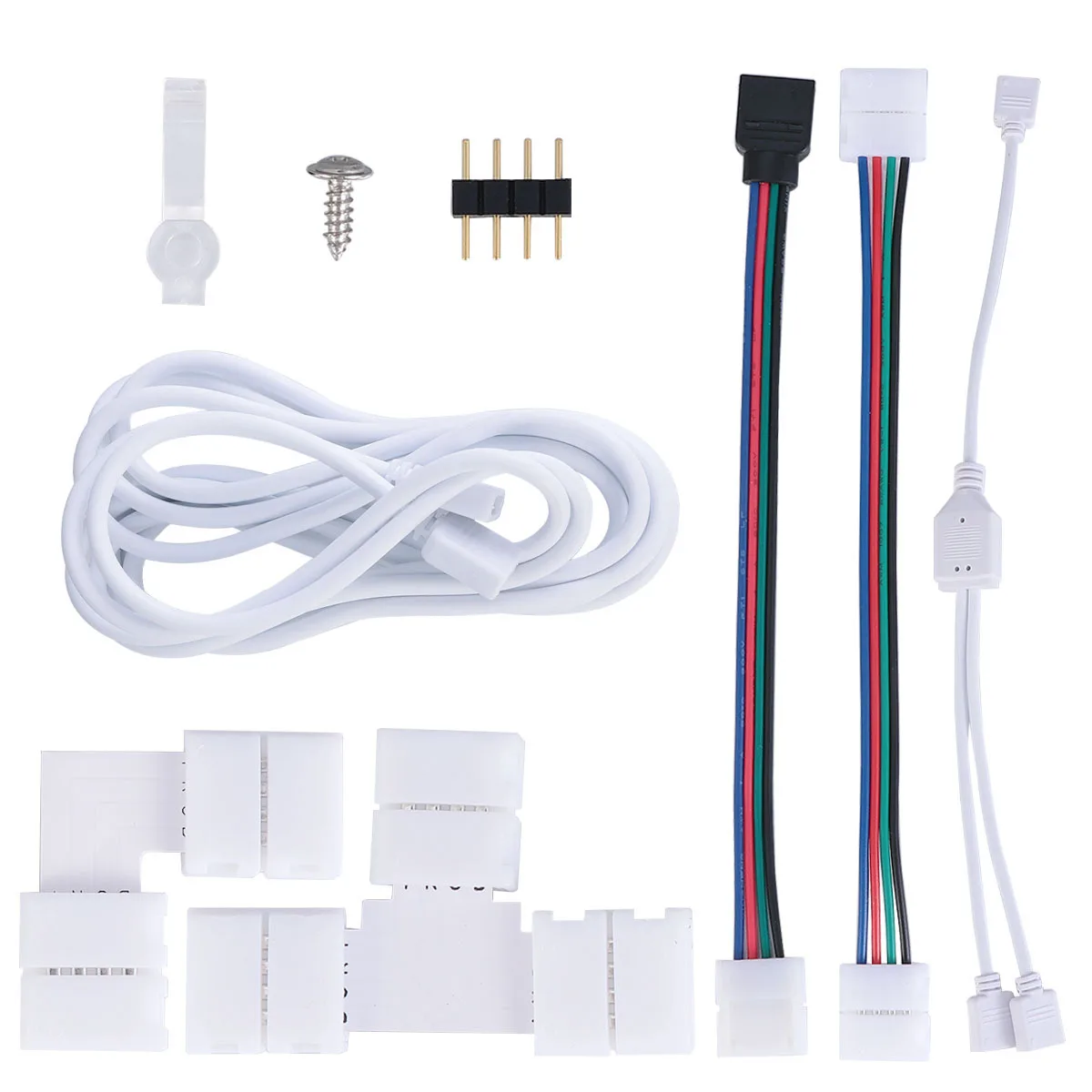 1Set المهنية Rgb LED شرائط مصباح موصل دائم مرنة داخلي ديكور المنزل ملحق LED شرائط مصباح موصلات