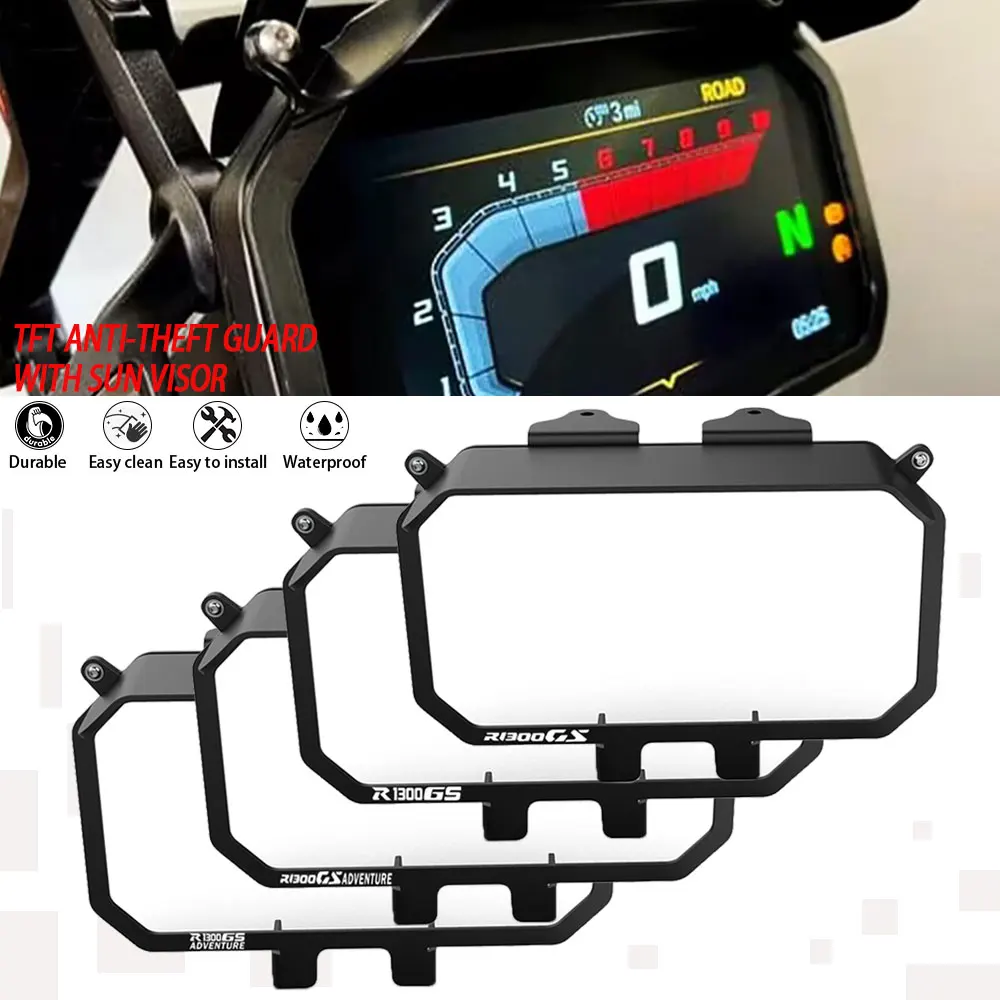 

For BMW R1300GS R 1300 GS 2023 2024 R1300 GS Trophy TE Meter Frame Cover Screen Protector Dashboard Guard TFT Theft Protection