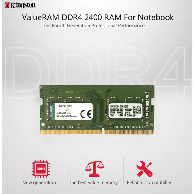 Imagem -02 - Crucial Ram Ddr4 8gb 2133mhz 2400mhz 2666mhz Sodimm Memória Pc17000 19200 21300 1.2v para Notebook