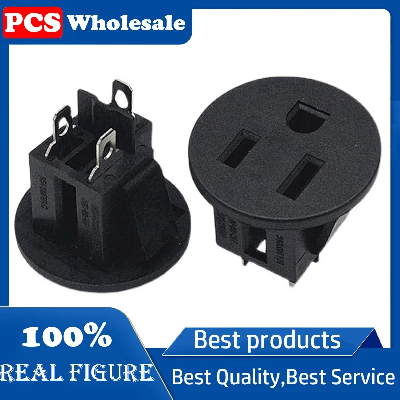 

15 a125v American UL card socket American standard circular embedded chassis with UL certification CCC KC line 15 cm