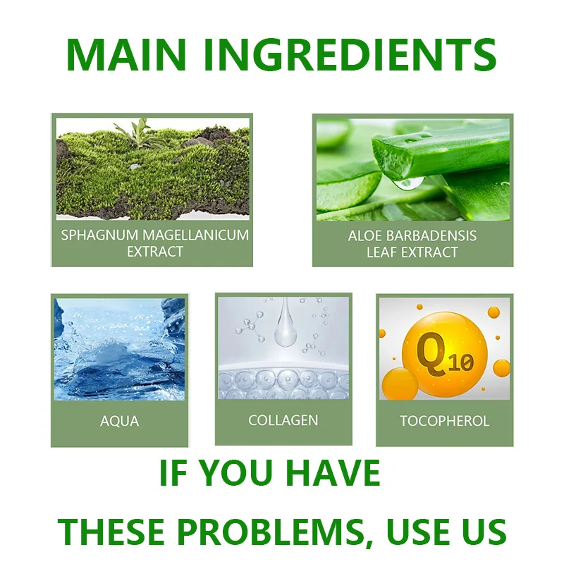

Collagen anti-wrinkle solution for multiple wrinkles Vitamin E Moisturizing Regenerating Aloe Vera Gel Repair Damaged Skin Cream