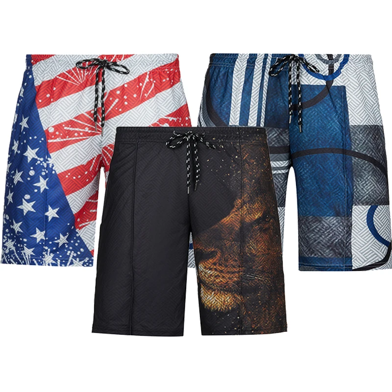 Neue Herren Sommer mode lässig 3d gedruckt schnell trocknende Strands horts weiche kurze Hosen übergroße atmungsaktive Sports horts