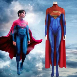 Superwoman Cosplay Supergirl Linda Danvers Costume Superhero 3D Printed Spandex Bodysuit Halloween Costume Zenzai Suits Adult