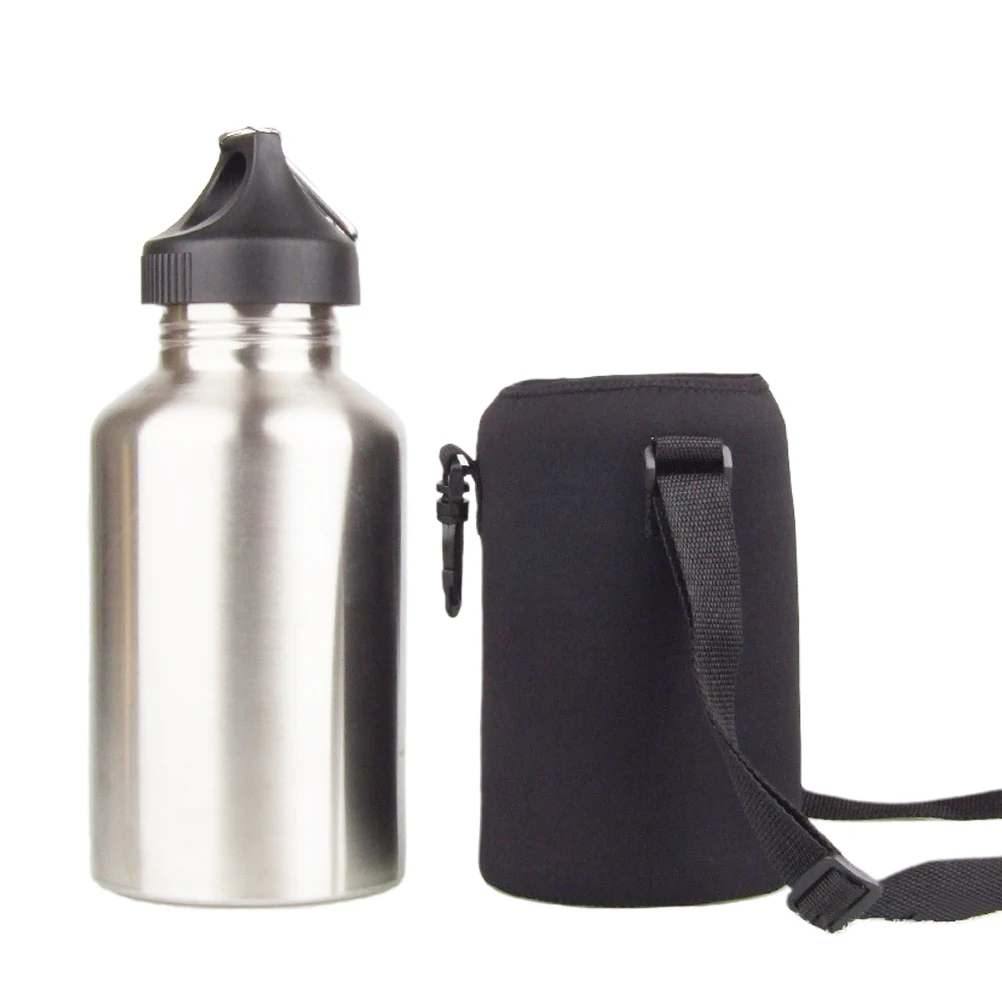 

3pcs Stainless Steel Large Capacity Portable Water Bottle Metal Container Drinking Kettle Leak Proof Durable Outdoor Sports