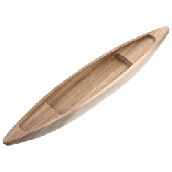 Wooden Boat Model Nautical Fishing Boat Model Unfinished Wood Boat Canoe Craft Ocean Landscape Ornament Unfinished Wooden Boat