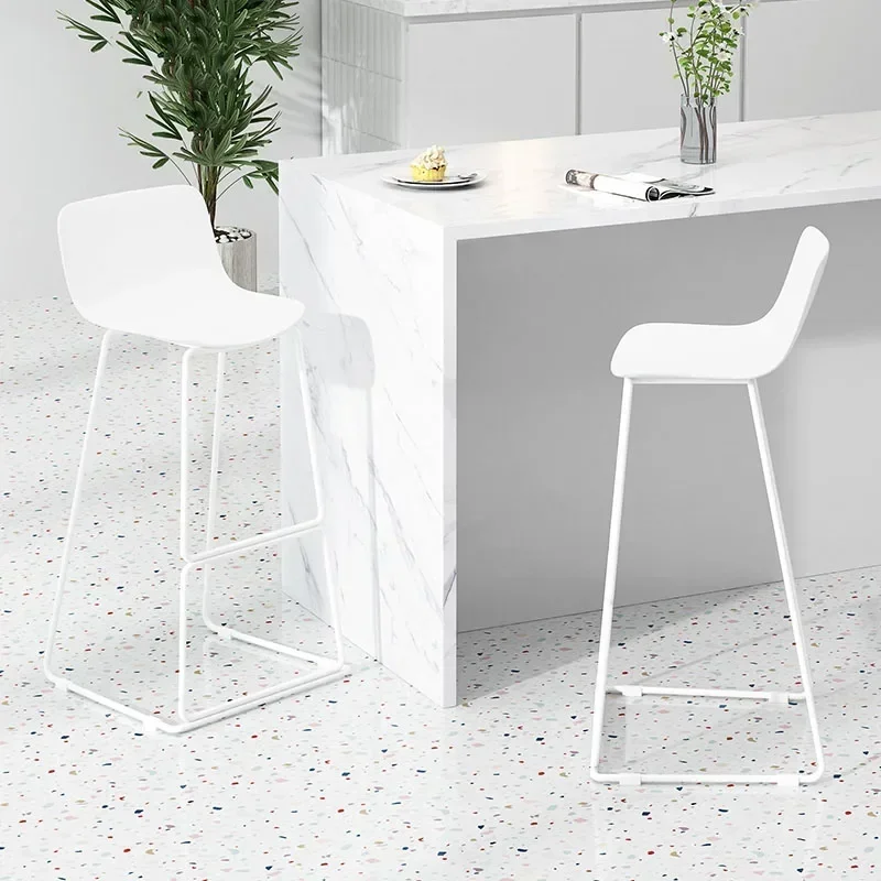 Modern Banks Tabourets De Bar Stool Chair High Kitchen Stools Chairs Interior Swivel Backrest Home Counter Height Barstool Set