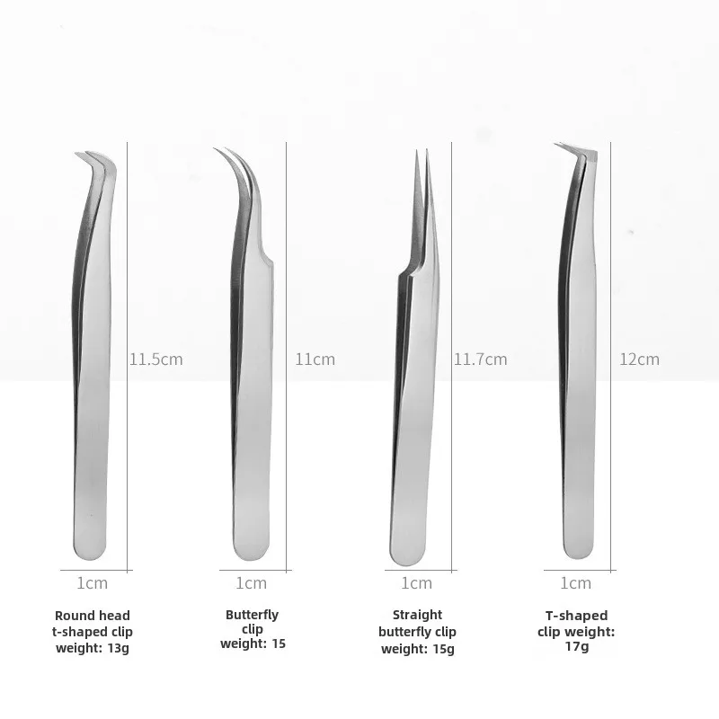 ملقط تمديد رموش ريشة دولفين ، مشبك زهور عالي الدقة ، أدوات تجميل