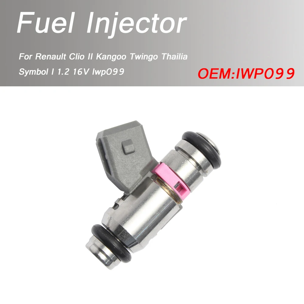 1pcs For Renault Clio II Kangoo Twingo Thailia Symbol I 1.2 16V Iwp099 Fuel Injector Nozzle