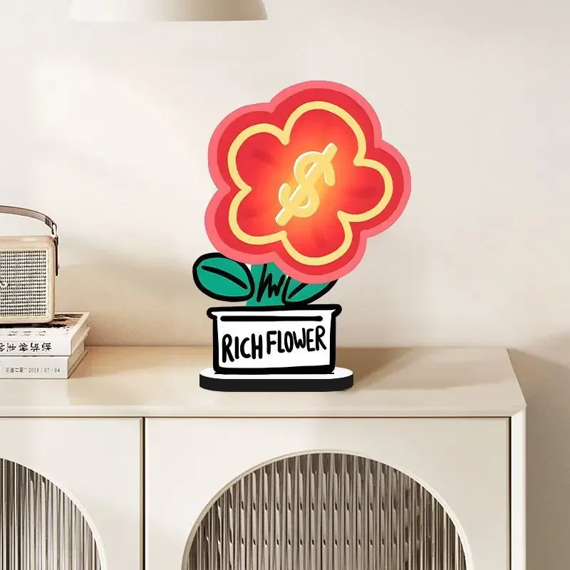 ins wind rich flower living room desk desktop small ornament 2024 new cream wind entry porch decoration