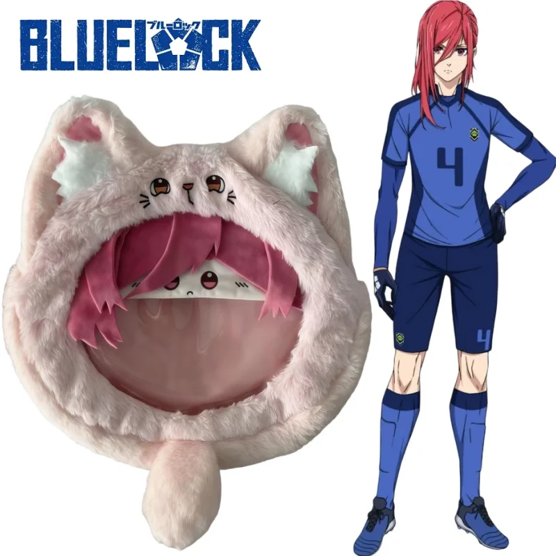 

Blue Lock Chigiri Hyoma Backpack Student Plush Toy Bag Comic Exhibition Cos Matching Decoration Badge Card Display Festival Gift