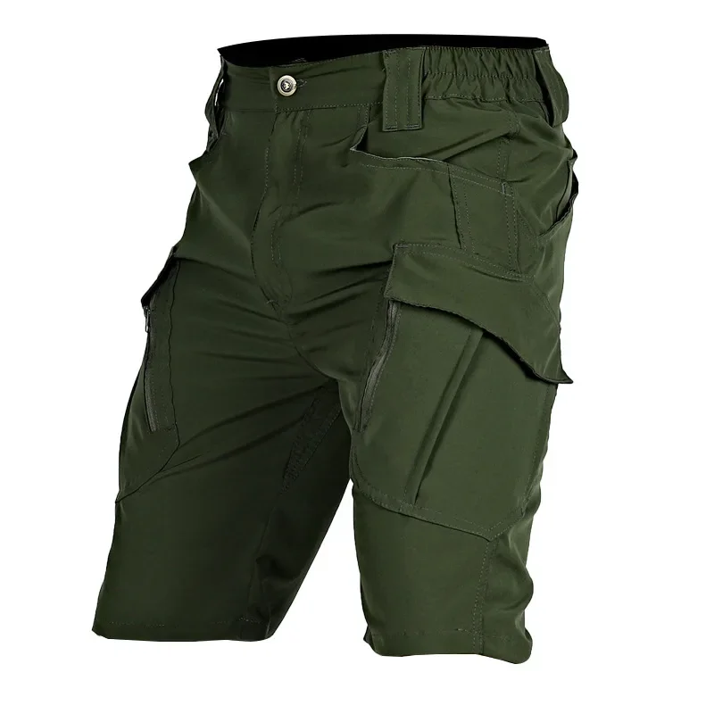 Summer Army Tactical Multi-pocket Cargo Shorts Pants Men's Outdoor Casual Breathable Quick-Drying Fifth Pants Loose Pants