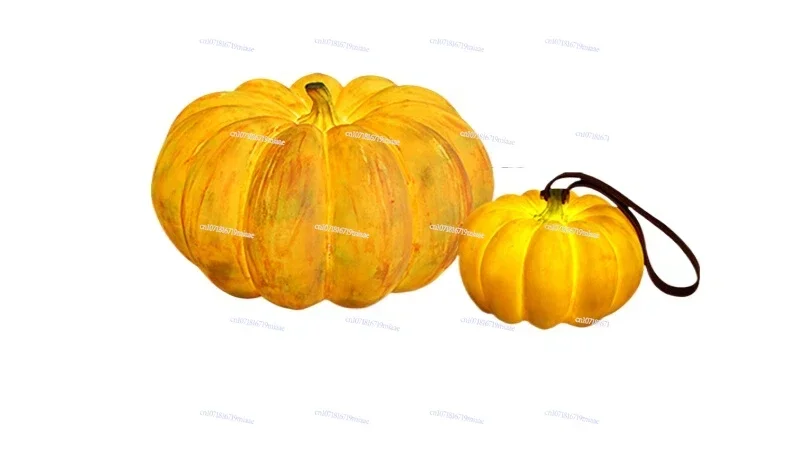 Outdoor Waterproof Garden Light Landscape Park Imitation Pumpkin Resin Garden Decoration Portable Light Lawn