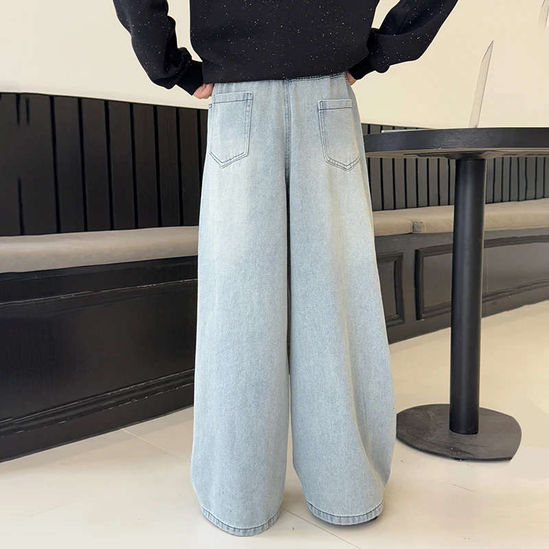 Girls' pants spring jeans spring clothes super beautiful girls' casual pants girls' unique and beautiful