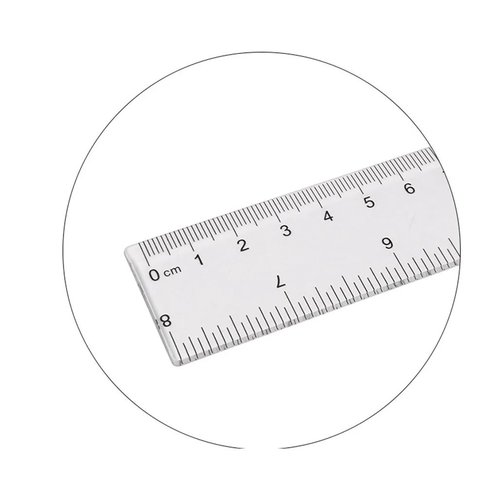 

16Pcs Clear Plastic Straight Ruler Precise Scale Transparent Measurement Tool for Students School Office Drawing 20cm
