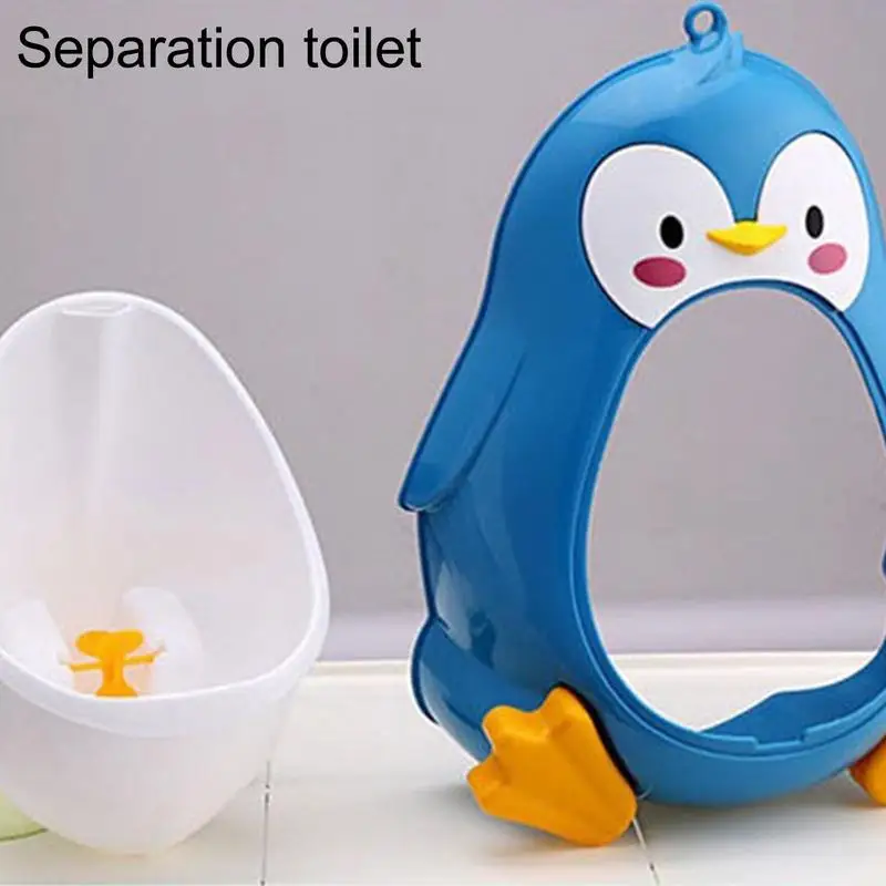 Orinal para niños pequeños para entrenamiento de baño, orinal para niños pequeños en forma de pingüino ajustable para el entrenamiento del baño de