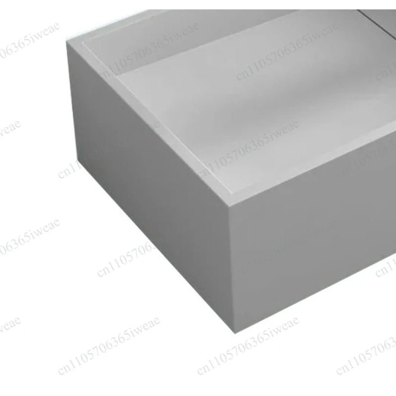 Solid stone washbasin concealed drainage pipe 20099A bathroom rectangular sink wall mounted