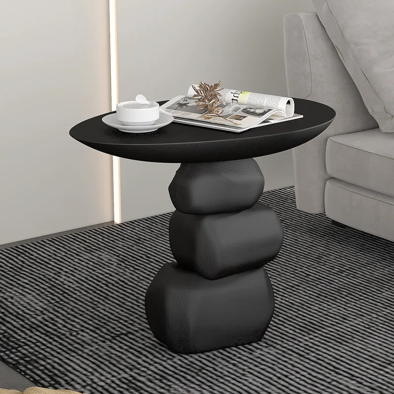 Artistic Home Decoration Wabi-Sabi Light Luxury Style Entryway Table Living Room Side Table Fiberglass Material Display Table