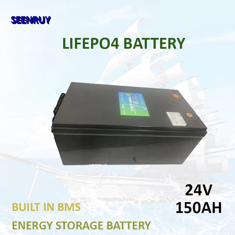 New 24V 150AH LFP lifepo4 battery  with smart BMS 150A Perfect for RV   Forklift  Electric Wheelchair