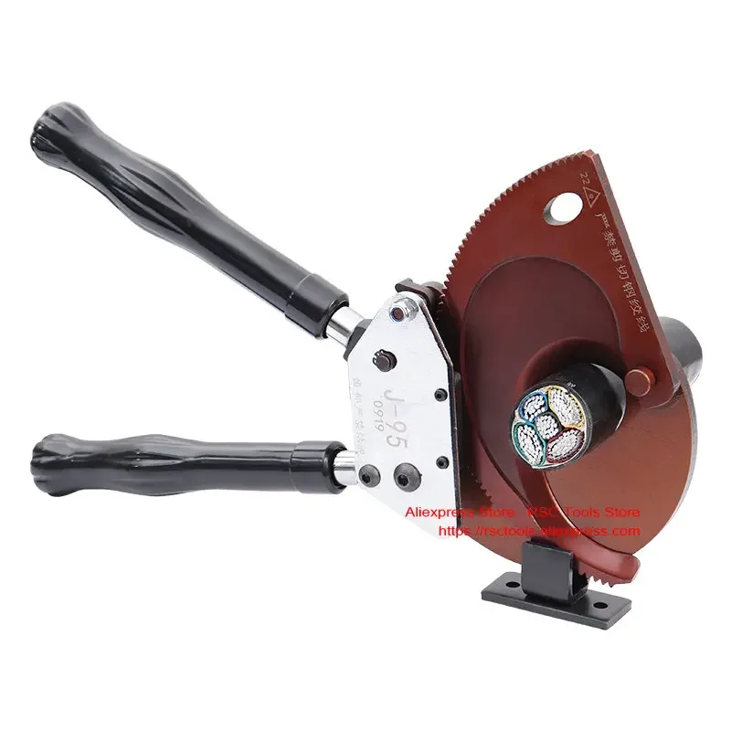 Cesoia per cavi a cricchetto J95 per il taglio di cavi manuale per cavi Cu/Alu corazzati da 3 * 185 mm2 o 95 mm
