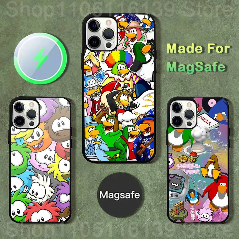 

Game C-Club PenguinS Phone Case For iPhone 17,16,15,14,13,12,11,Pro,Max,Plus,Mini,SE4,E Magnetic Magsafe Wireless Charging