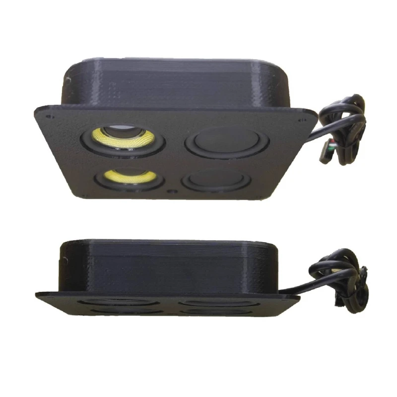 SOTAMIA 1 قطعة حالة الكمبيوتر المدمج في مكبر الصوت مكبر الصوت ميكروفون مروحة موقف حالة المدمج في مكبرات الصوت المغناطيسية النيوديميوم المزدوج