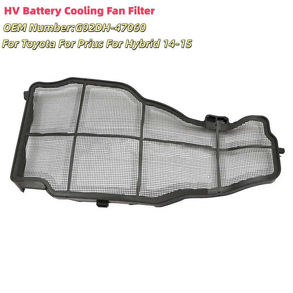 

Фильтр вентилятора охлаждения аккумулятора HV для Toyota Prius, для Hybrid 1415, модель ABS, черная запасная часть G92DH47060