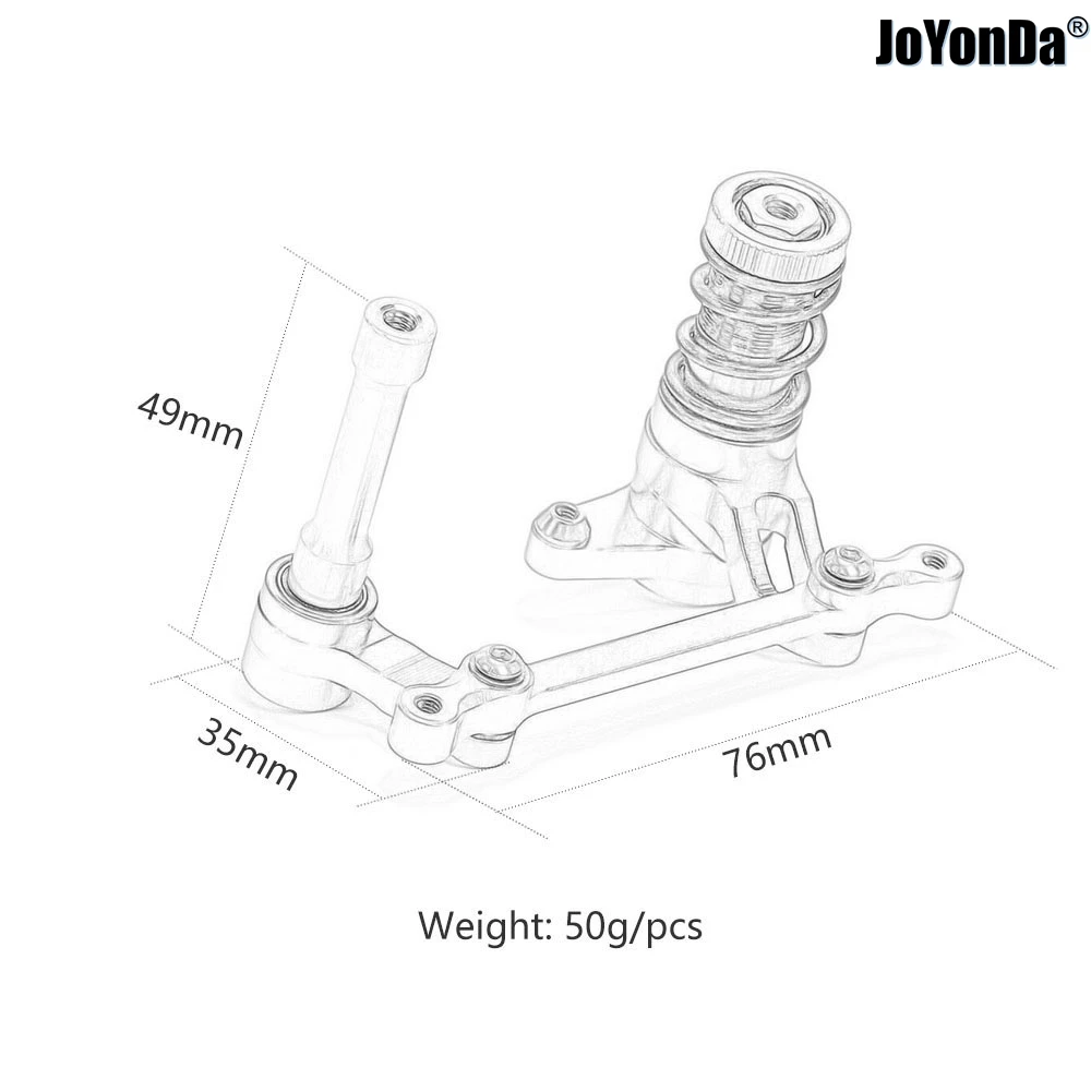 #85058 Aluminiowy zespół ochronny serwomechanizmu do RC 1/8 HPI SAVAGE Flux HP XL X 4.6 5.9 21 25 SS 4.1 3.5