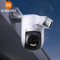 XIAOMI Nueva cámara exterior 4 versión de cámara dual, 360 °   5MP 3K, alarma visual audible, audio bidireccional, IP66, versión china con adaptador