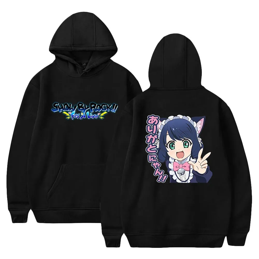 

Harajuku Hip Hop Anime Hoodie for Women, Rock Show by Rock, Baju, Sweter, Baru, Kasual, Cosplay, Hoodies