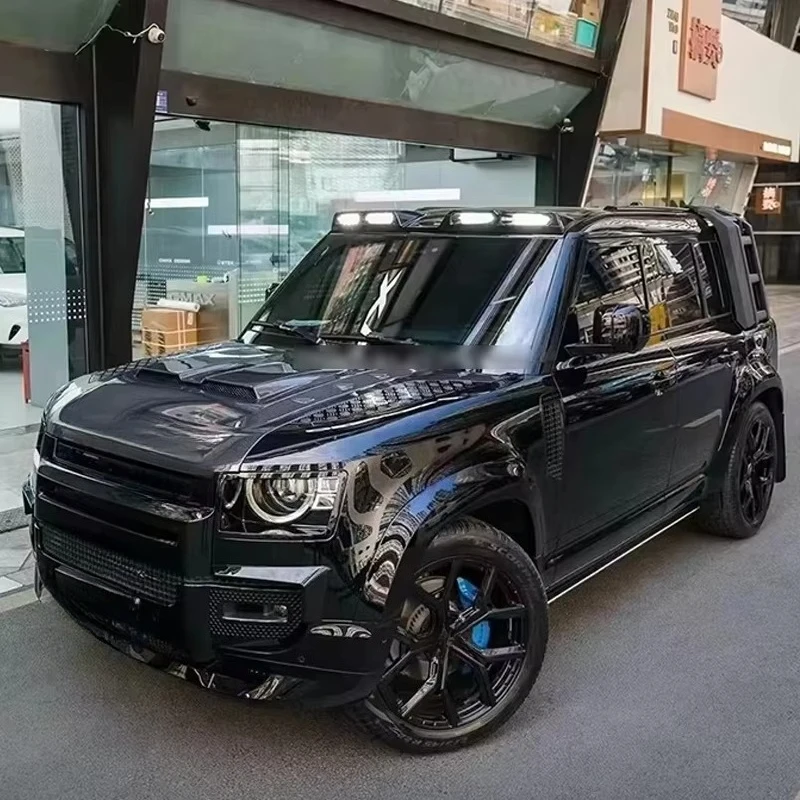 Glossy Black Front Bumper for Defender Bodykit Exterior Car Accessories Body Parts 6