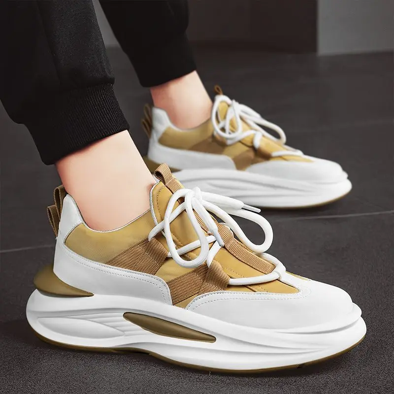 

Дышащие мужские повседневные кроссовки на толстой платформе для бега, легкие летние распродажи, высококачественная спортивная широкая спортивная обувь для спортзала для мужчин