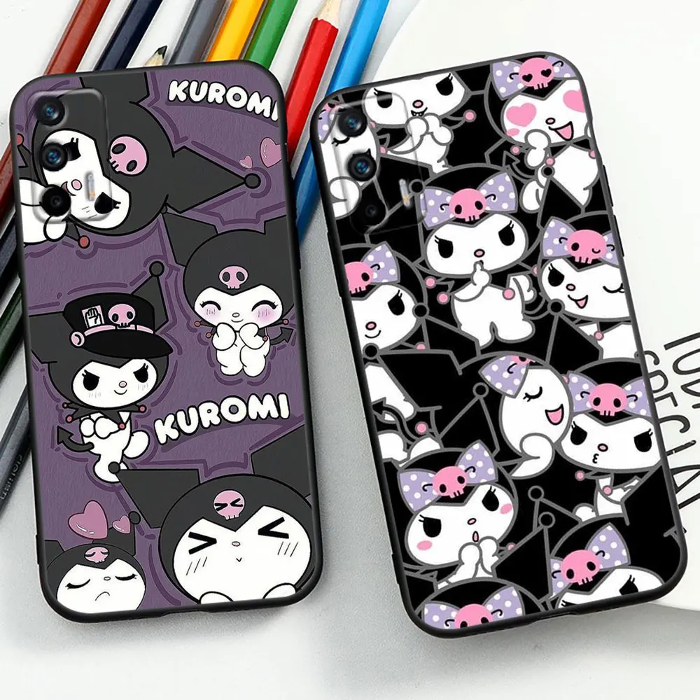 Cartoon Kuromi Cute Case For Realme C55 C53 C35 C33 C31 C30 C21Y C21 C20 C15 C12 C11 Narzo 50 50I 50A GT Neo 2 2T Pro Cover Capa