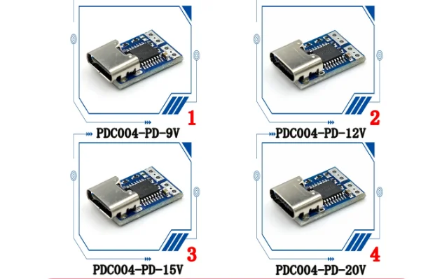 10pcs PDC004-PD decoy PD23.0 to DC DC trigger adapter cable QC4 charging notebook 912 1520V
