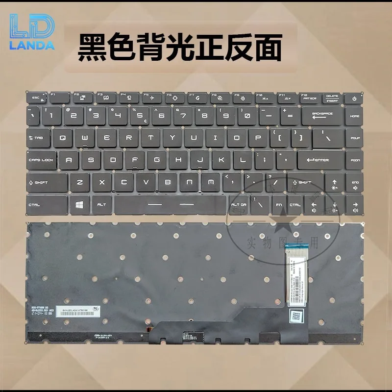 Laptop Keyboard Replacement for GE66 Raider 10SFS Stealth 10SE MS-16V1 Durable Ergonomic Keycaps Easy Installation Compatible Ga