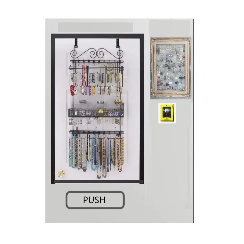 Custom Vending Machine Supplier Hook Slot Custom Design Decorative Accessories Jewelry 21.5 Touch Screen Combo Vending Machine