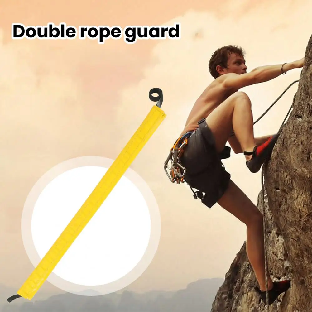 Climbing Rope Guard Portable Climbing Rope Protector Sleeve with Fastener Tape Anti-wear Foldable Rope Cover Accessory