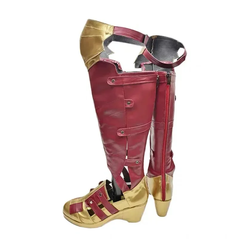 

Game Princesa Diana Cosplay Shoes Boots Halloween Costume Accessories Props yi;4