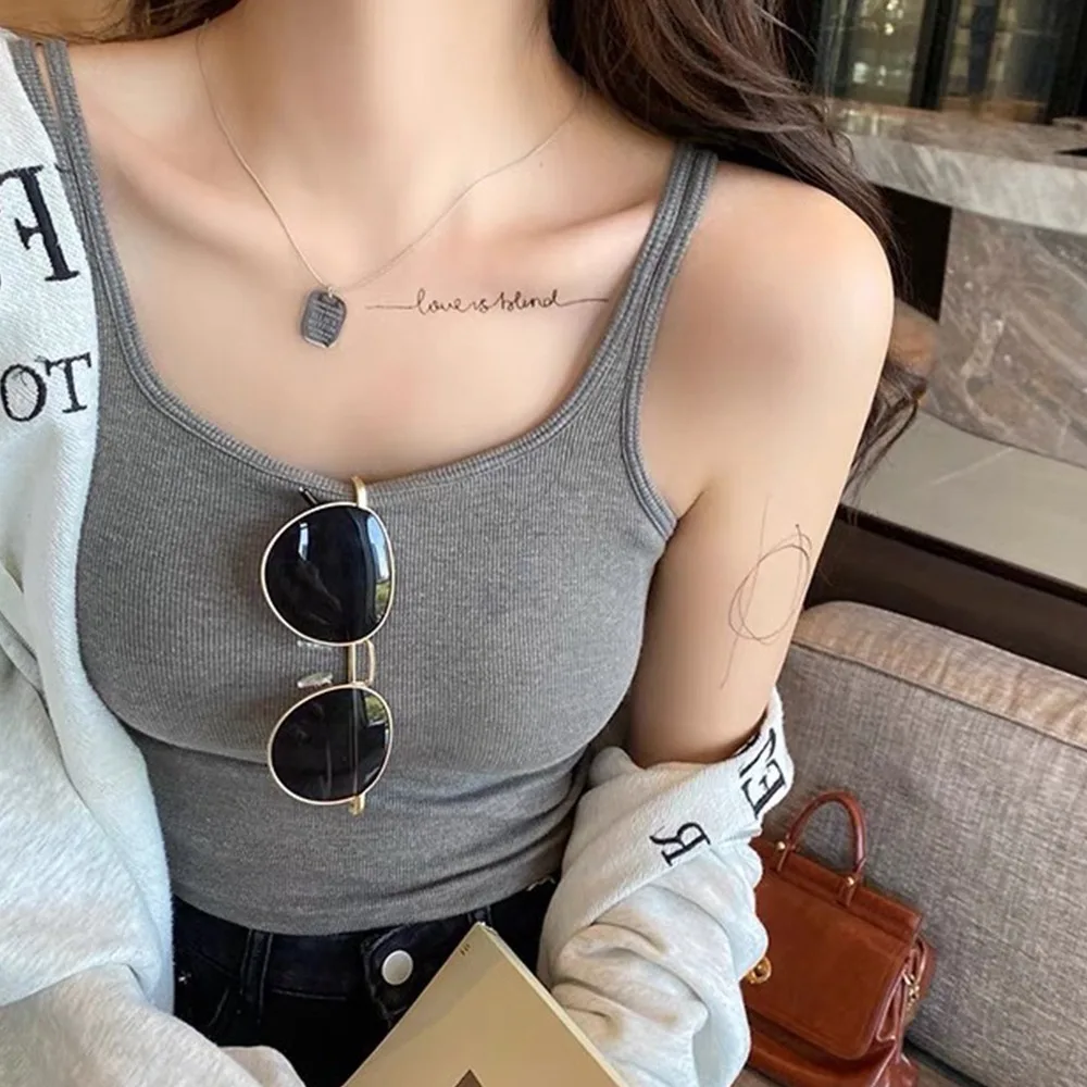 

Casual Warm Thermal Tops Nightwear Sexy Elasticity Women Tanks Thin Velvet Solid Color Crop Top Winter