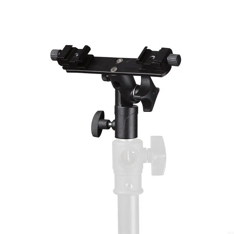 3HT Hot Shoe Mount Adapter Dual Screws Bracket Stand Holder for DSLR Camera