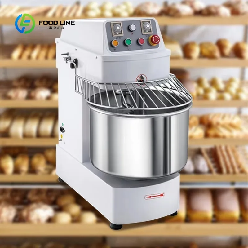 

Hot Sale Customized Industrial Commercial Spiral Dough Mixer - 25kg-100kg for Pizza/Bread Flour Kneading, Bakery Use